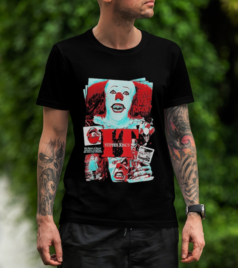 Stephen King's IT Beep Beep Richie Pennywise And Nightmare In Derry T-Shirt