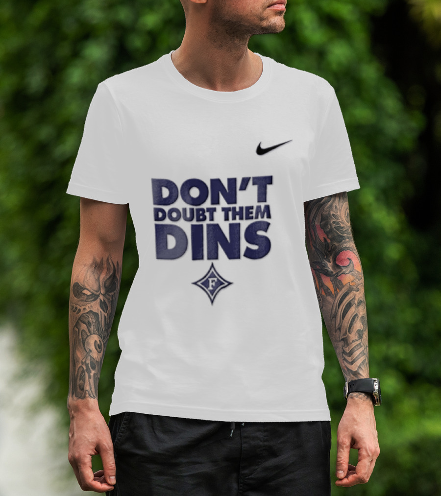 Nike Don't Doubt Them Dins Furman Paladins Purple Diamond T-Shirt