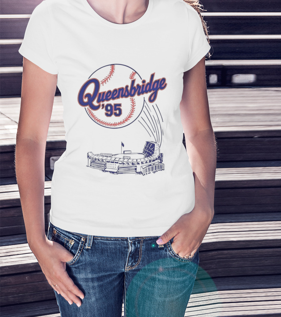 Queensbridge '95 New York Stadium Baseball 1995 T-Shirt