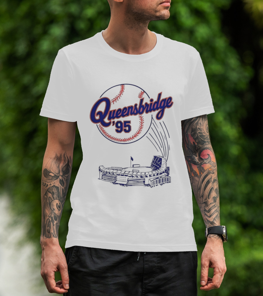 Queensbridge '95 New York Stadium Baseball 1995 T-Shirt
