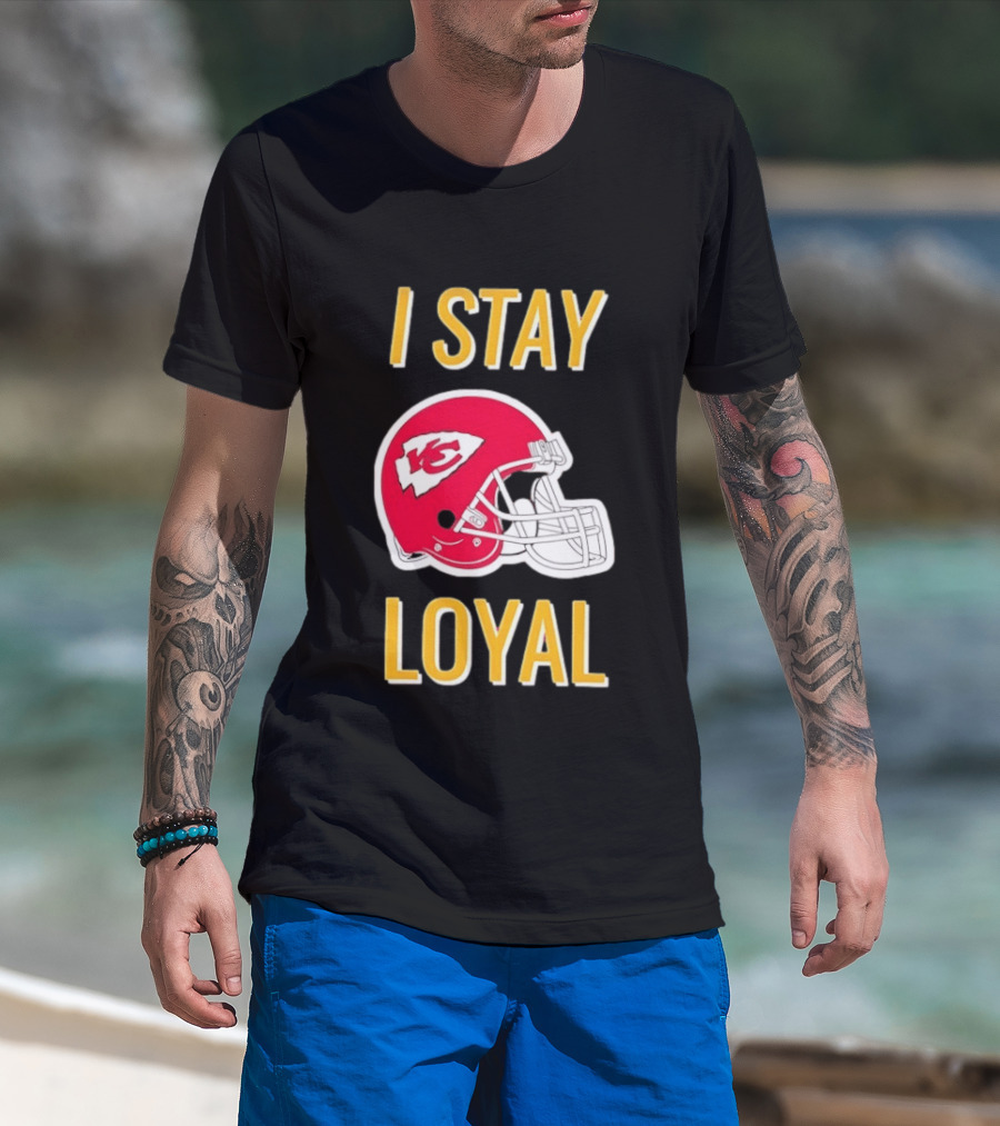 Kansas City Chiefs I Stay Loyal Red Helmet T-Shirt