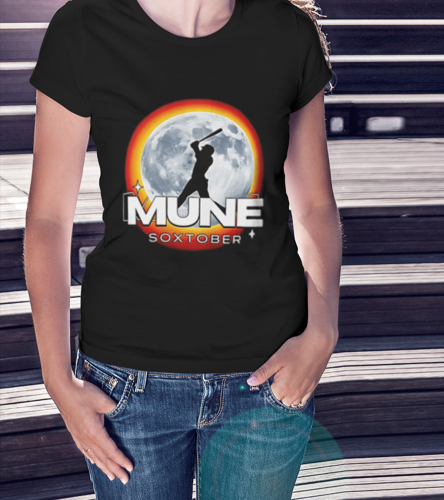 Mune Soxtober Chicago White Sox Moon Baseball T-Shirt