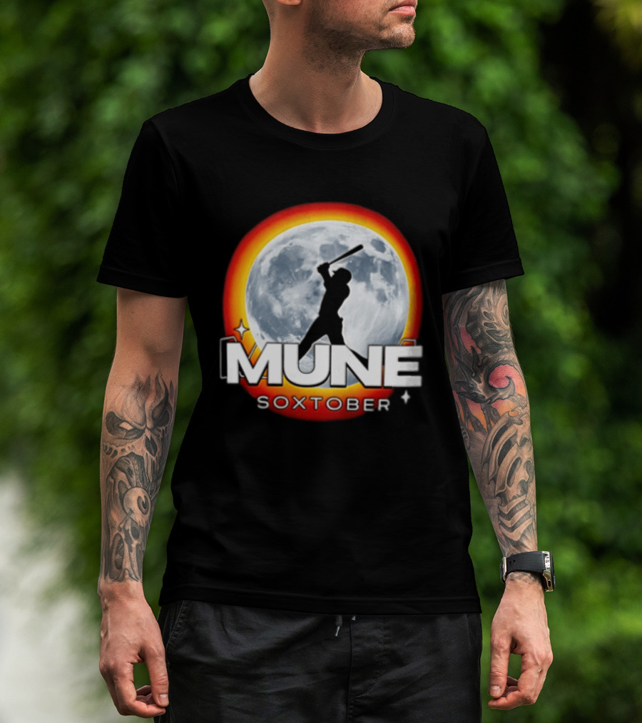 Mune Soxtober Chicago White Sox Moon Baseball T-Shirt