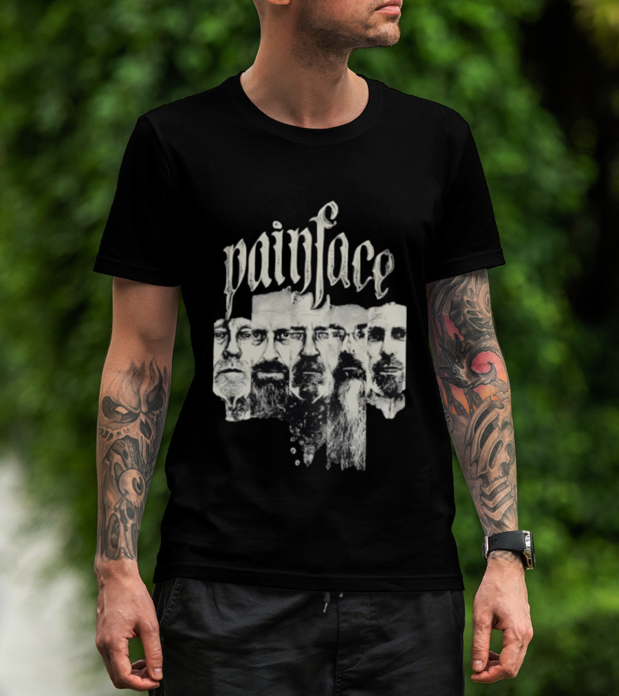 Painface Distorted Faces Collage T-Shirt