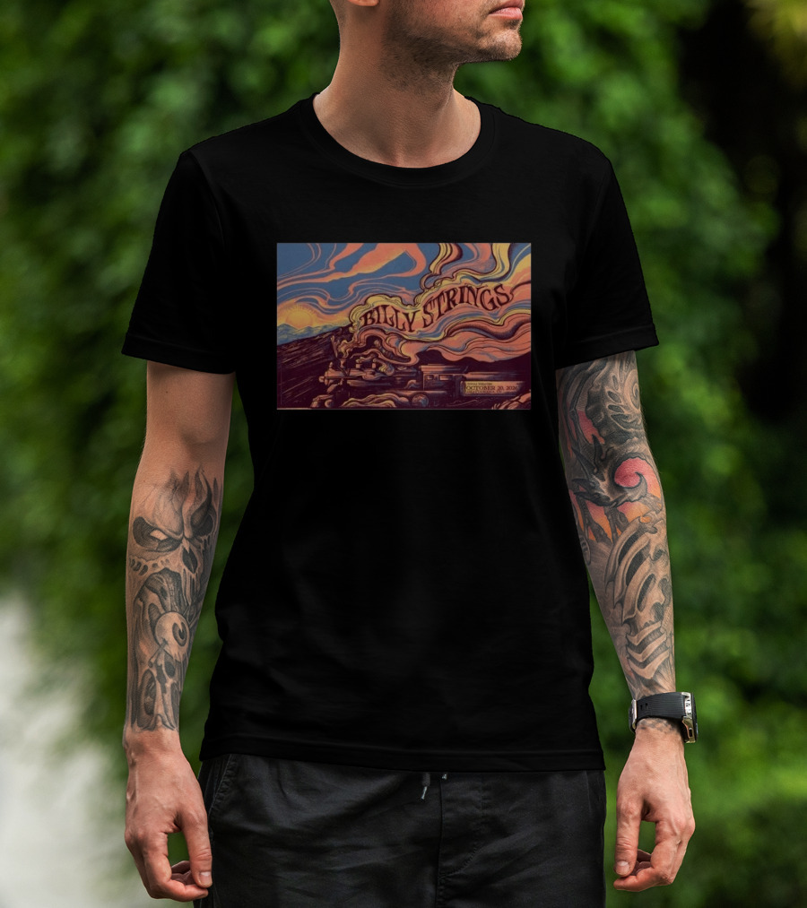 Billy Strings Train Artwork October 20 2026 Tivoli Theatre Chattanooga TN Concert Limited Edition T-Shirt