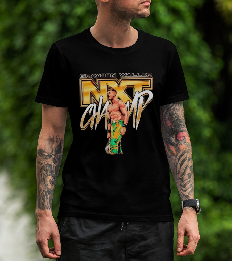 Grayson Waller NXT Champ Pro Wrestling Iconic Championship T-Shirt