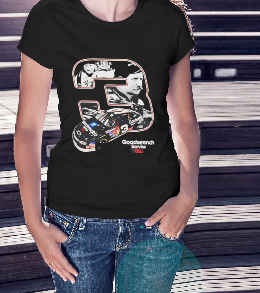 Dale Earnhardt Number 3 Goodwrench Service Plus American Spirit T-Shirt