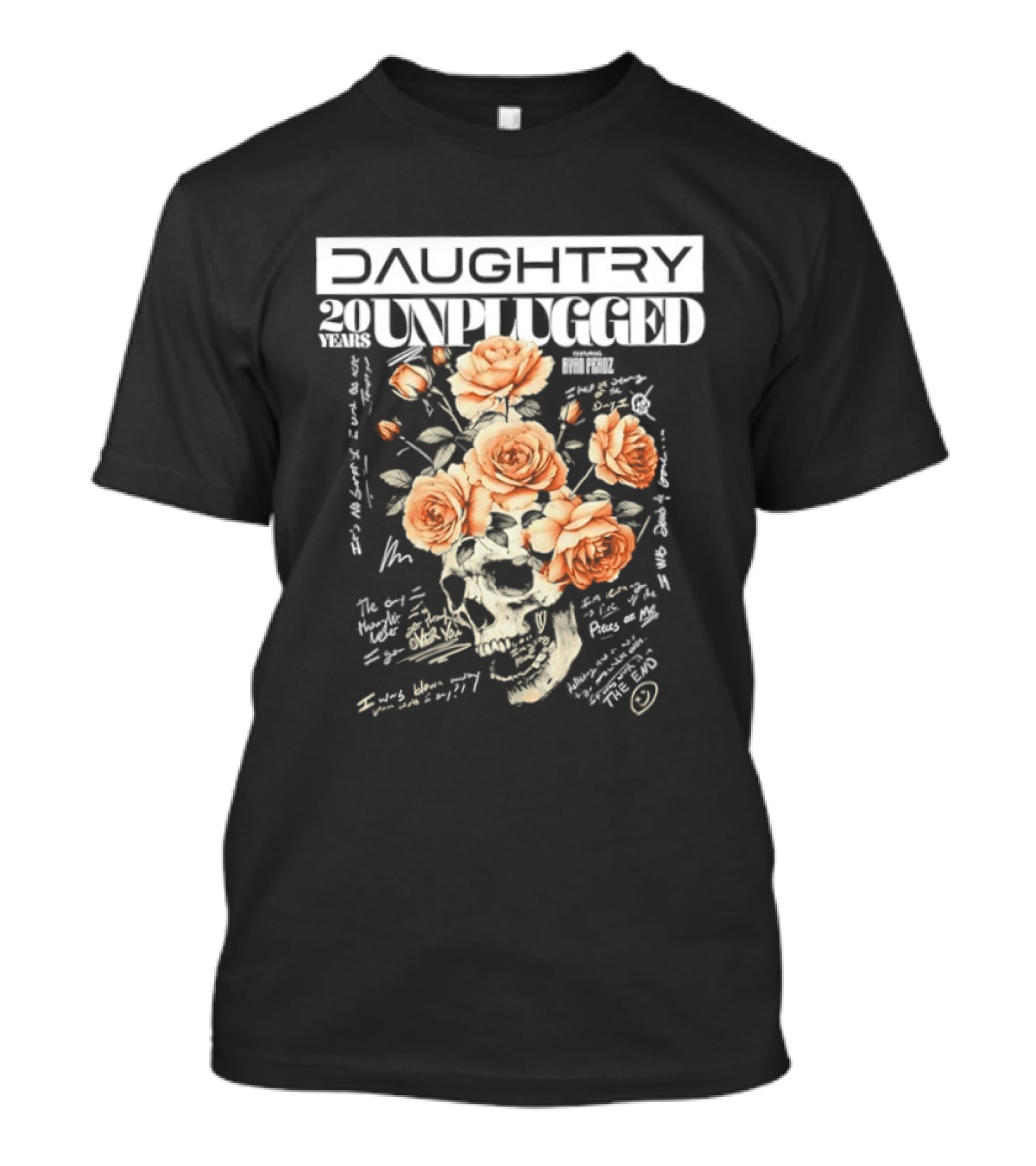 Daughtry 20 Unplugged Tour Roses 2026 T-Shirt
