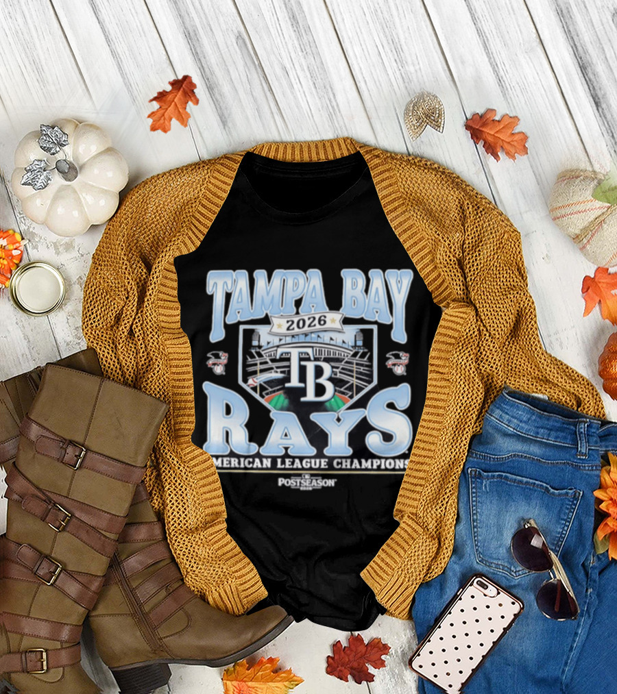 Tampa Bay Rays 2026 American League Champions Postseason T-Shirt