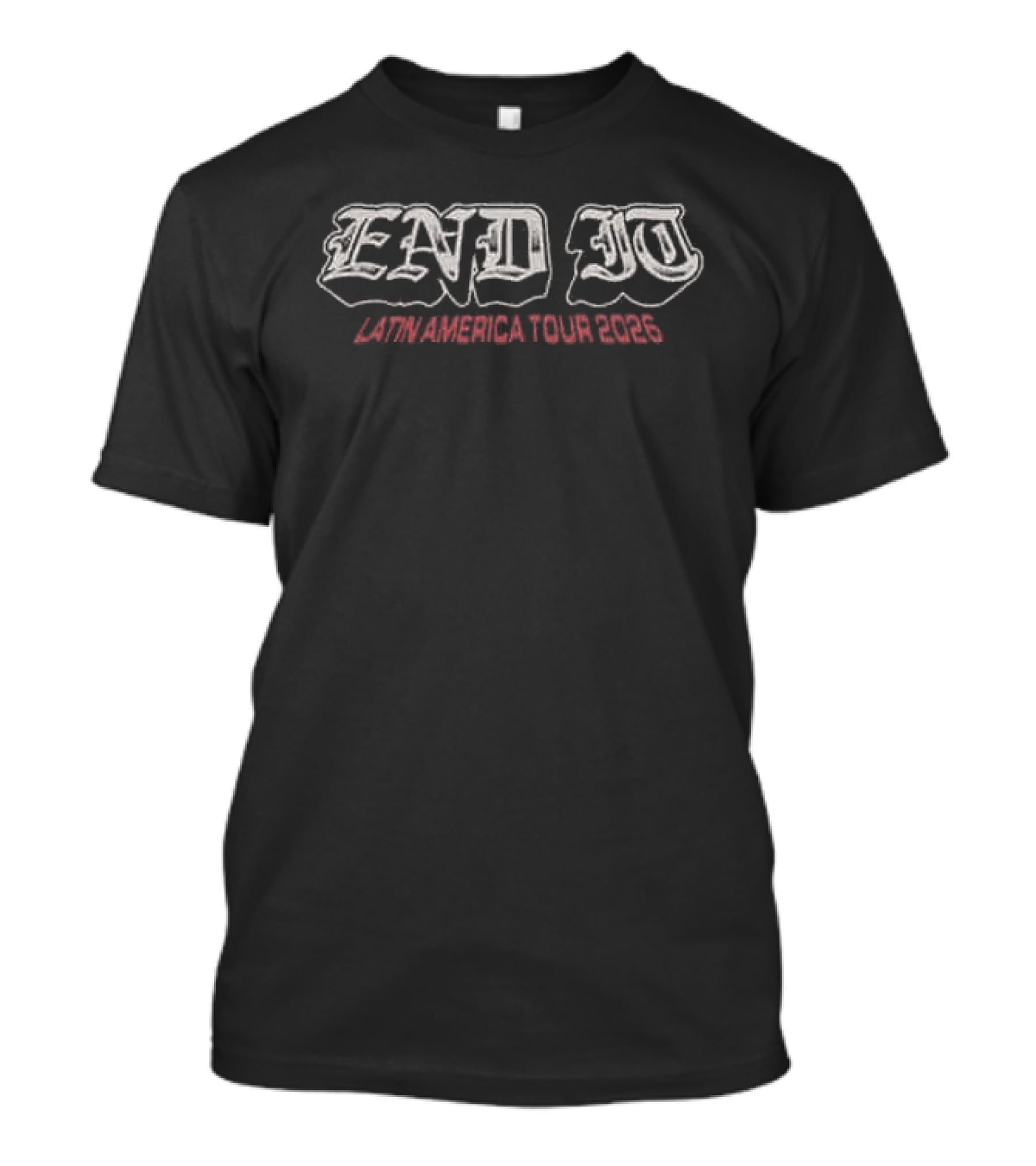 End It Latin America Tour 2026 Original Tour Dates October 8 Mexico To October 17 Brasil Black T-Shirt