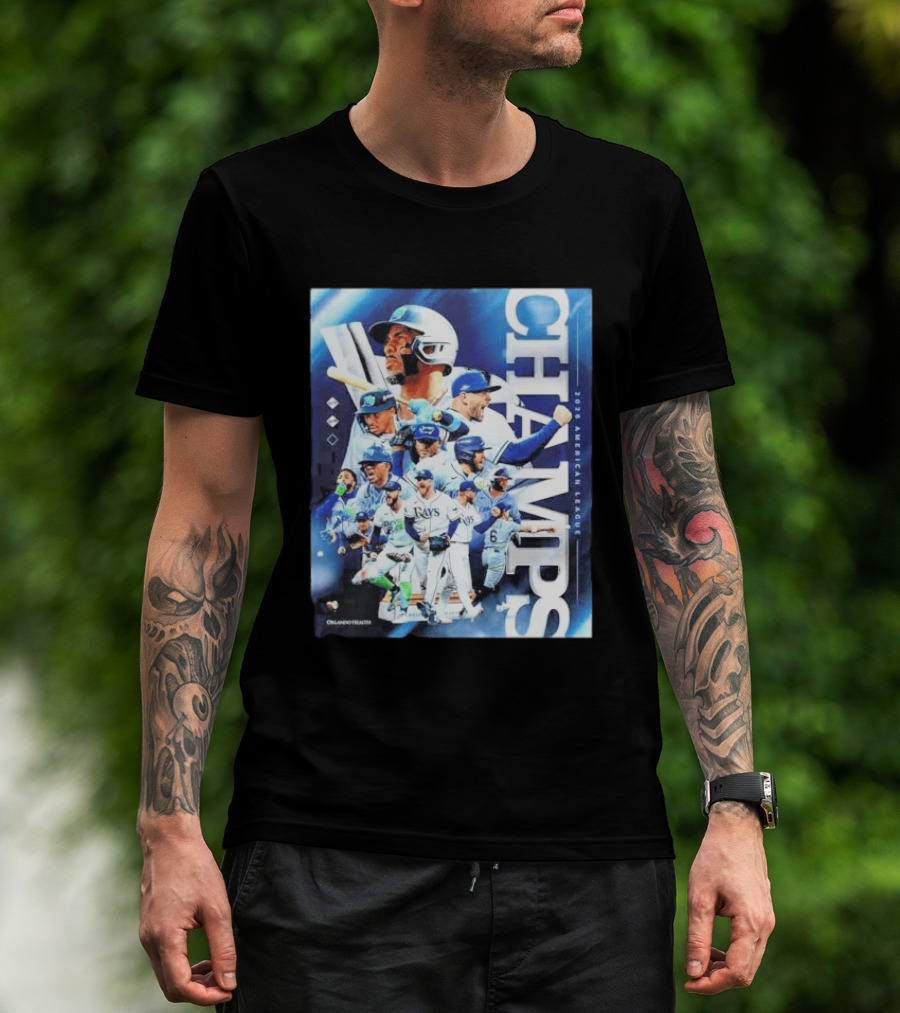 Tampa Bay Rays Champs 2026 American League Celebration With Players T-Shirt