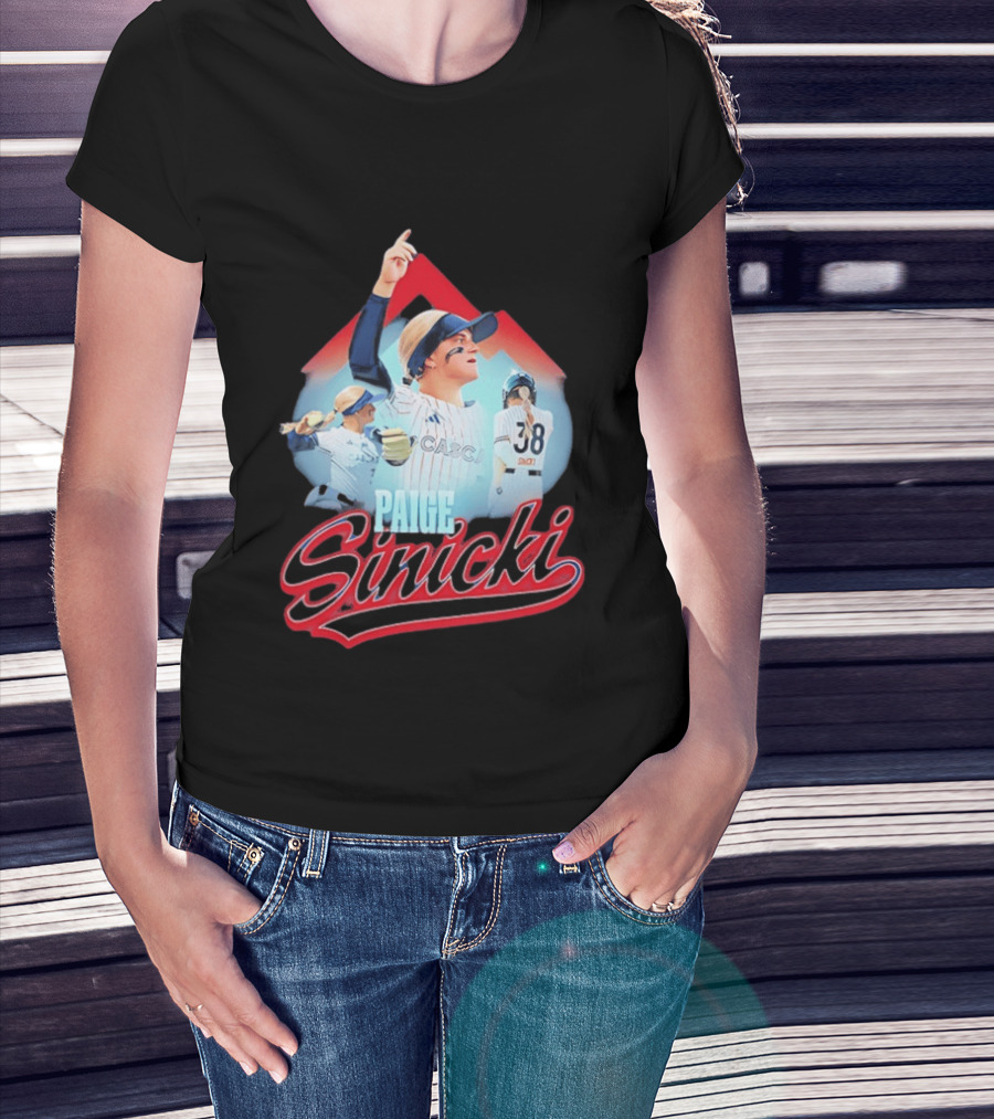 Paige Sinicki Portland Cascade Number 38 Athletic Highlight T-Shirt