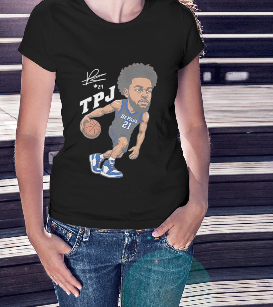 TPJ DePaul Basketball Cartoon #21 T-Shirt