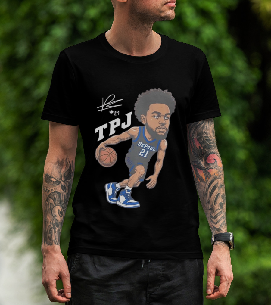 TPJ DePaul Basketball Cartoon #21 T-Shirt