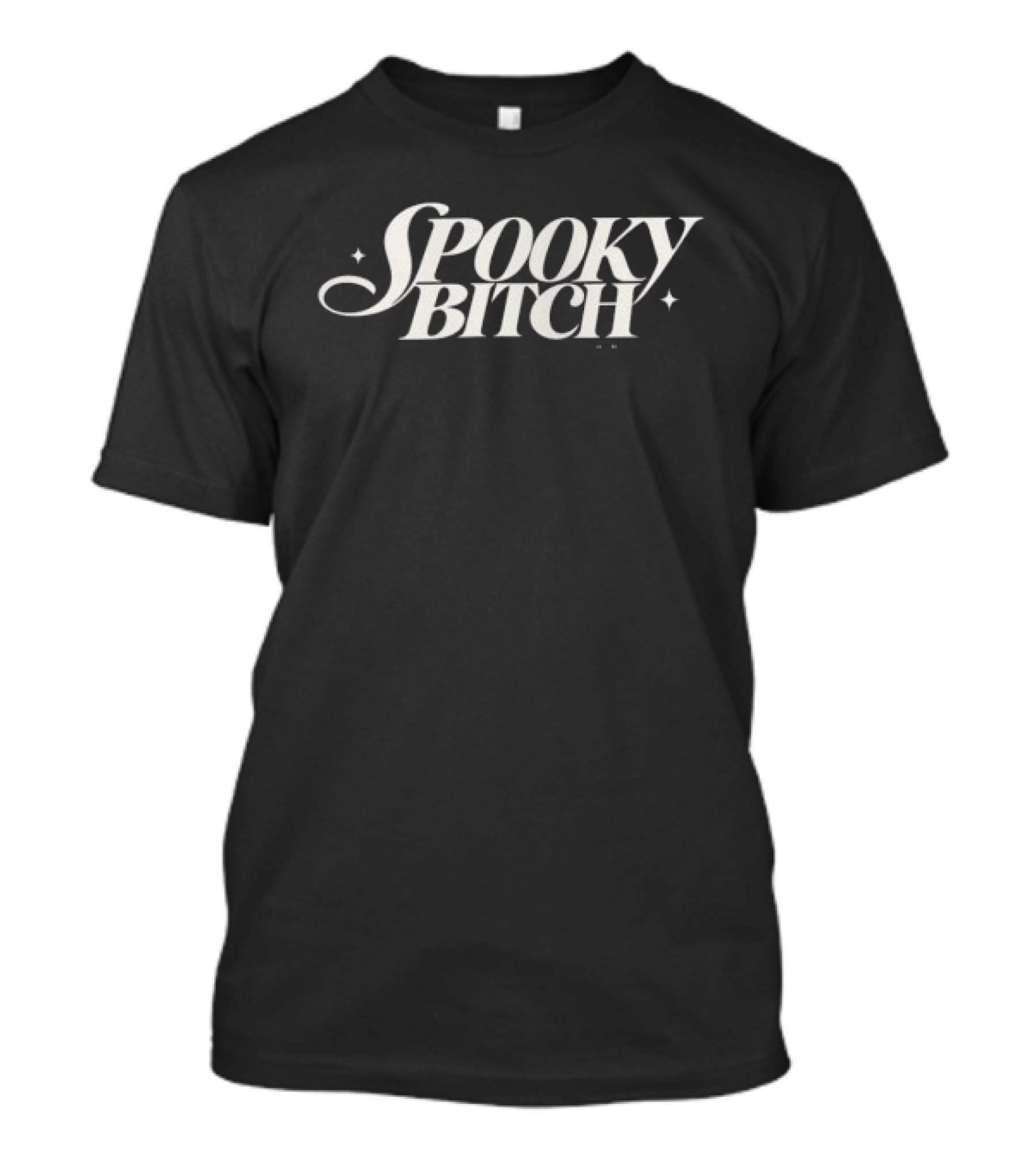 Spooky Bitch Redhanded Store Black Crop Top T-Shirt