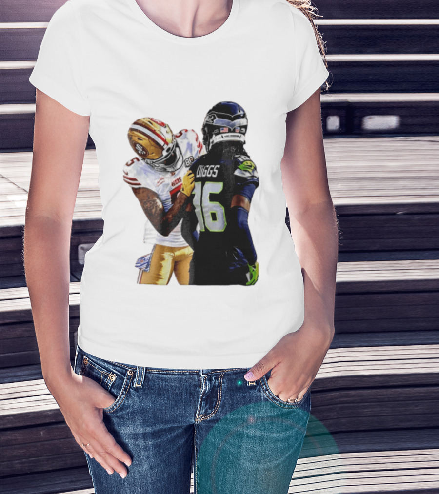 49ers Vs Seahawks NFL Showdown Player Diggs Number 16 Sports Moment T-Shirt