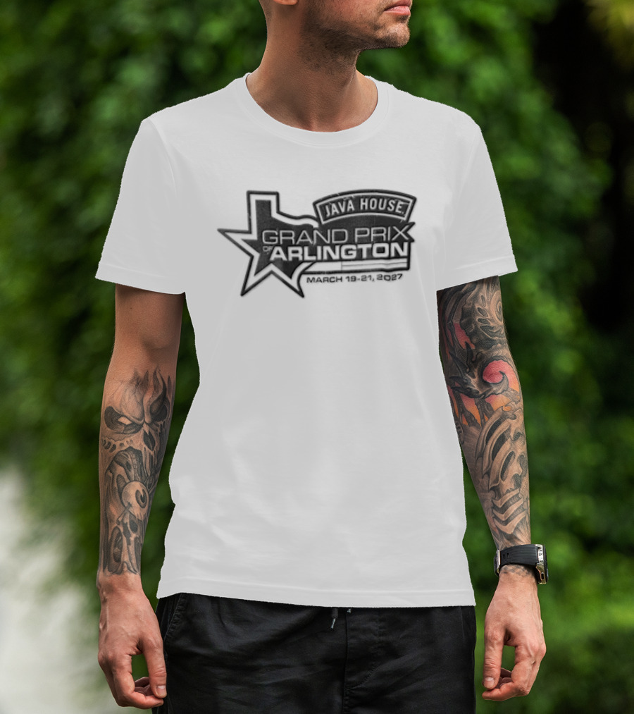 Java House Grand Prix Arlington Texas 2027 Racing Star T-Shirt
