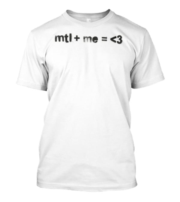 Olivia Rodrigo The Unraveled Tour Mtl Plus Me Equals Love T-Shirt