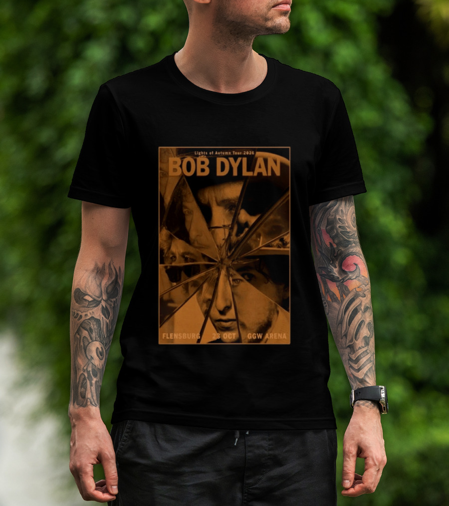 Bob Dylan Lights Of Autumn Tour 2026 Flensburg 23 Oct GGW Arena T-Shirt