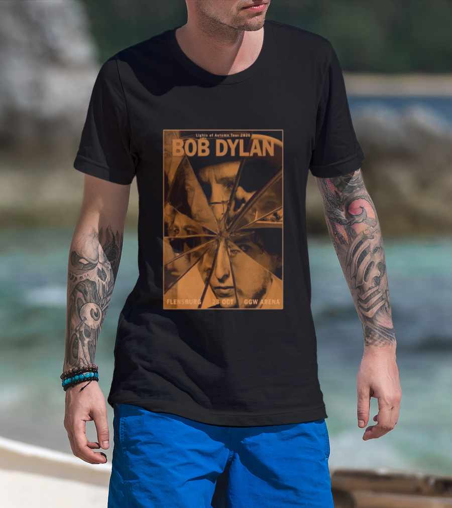 Bob Dylan Lights Of Autumn Tour 2026 Flensburg 23 Oct GGW Arena T-Shirt