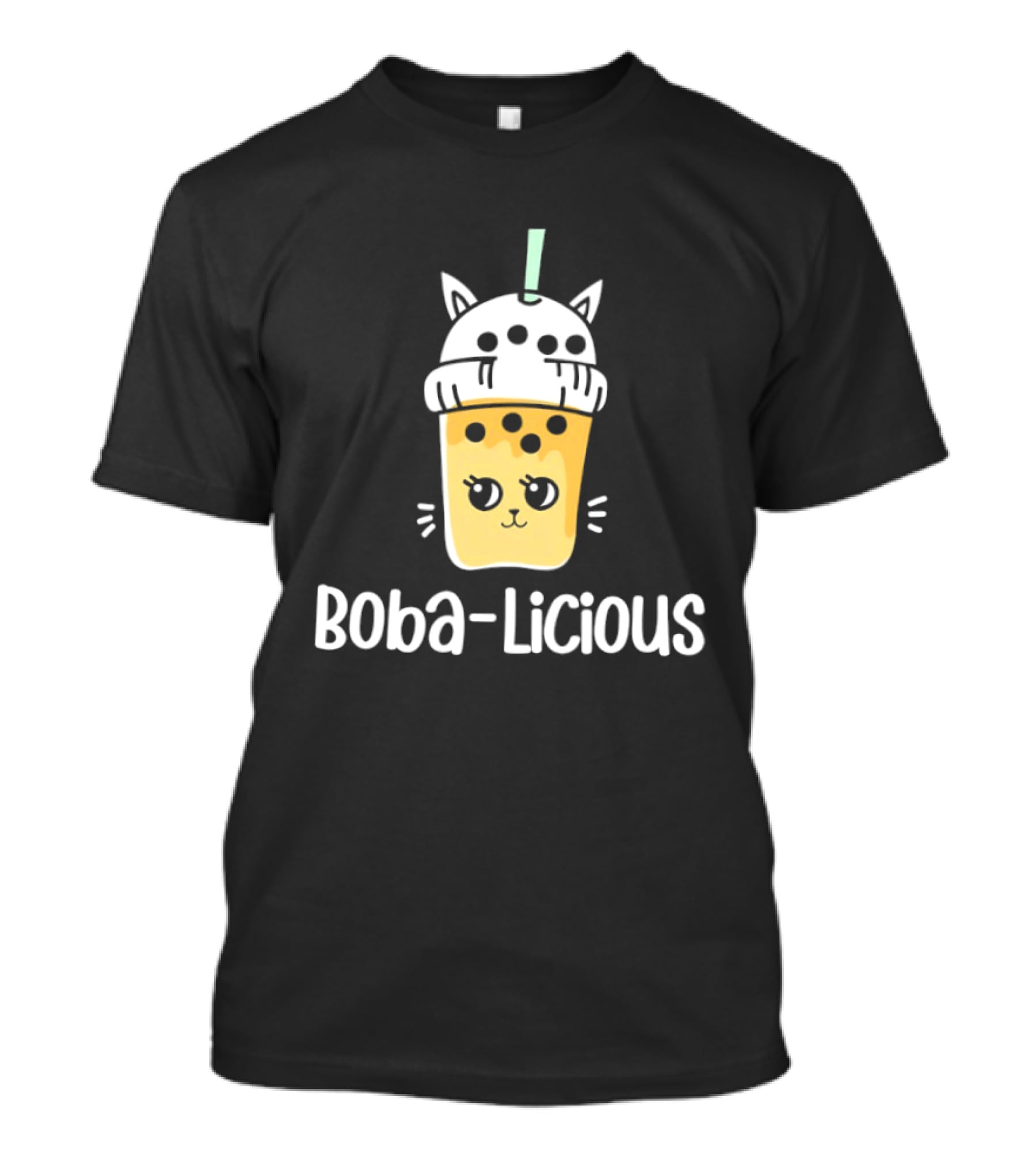 Boba Licious Cute Cat Milk Tea Kawaii Bubble Tea Drink T-Shirt
