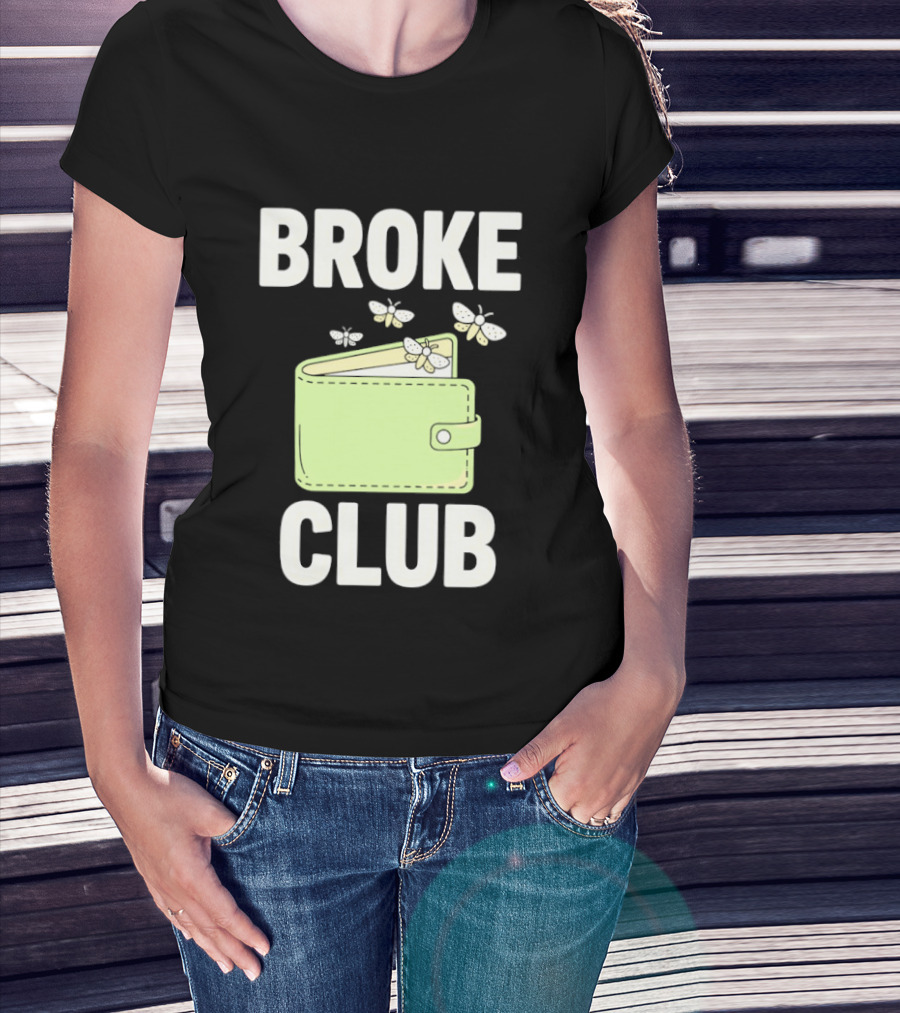 Broke Club Butterfly Empty Wallet T-Shirt
