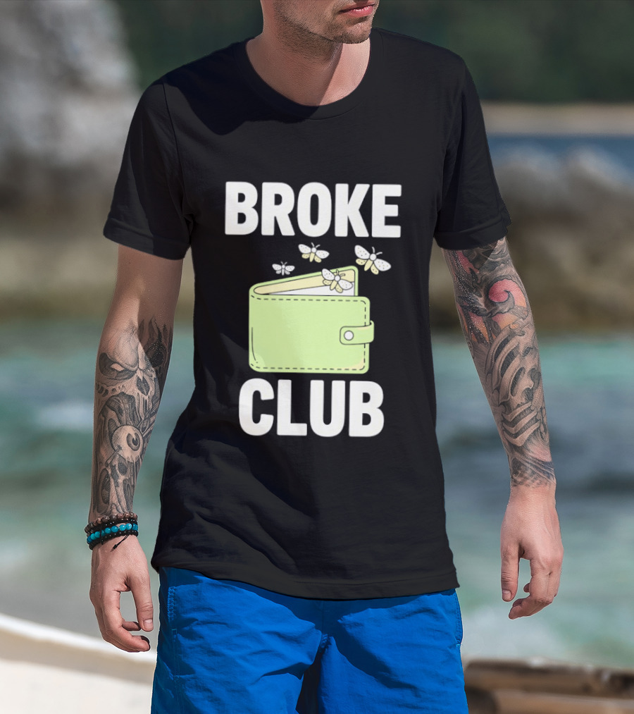 Broke Club Butterfly Empty Wallet T-Shirt