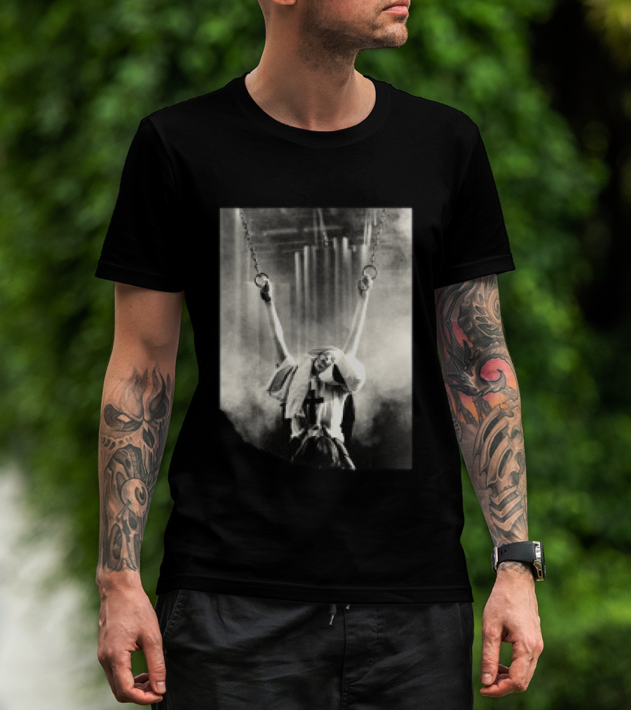 Work Store Mother Of Angels Religious Symbolism Chains Image T-Shirt