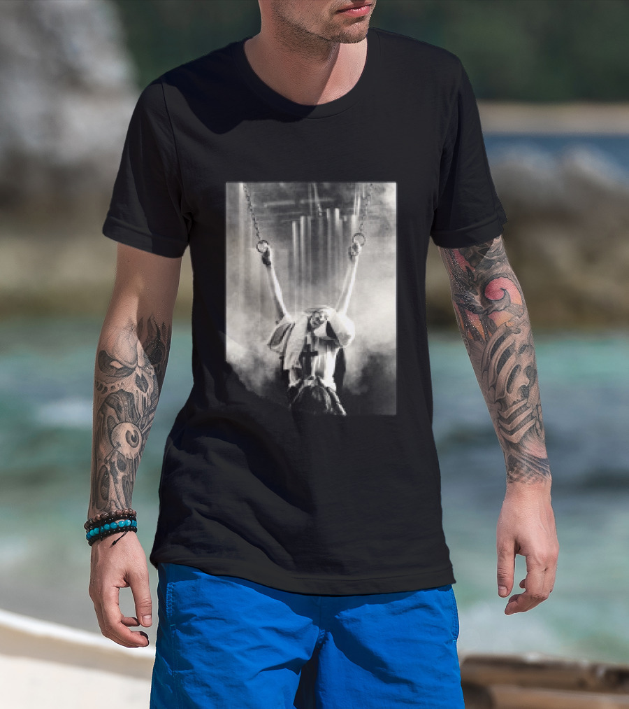 Work Store Mother Of Angels Religious Symbolism Chains Image T-Shirt