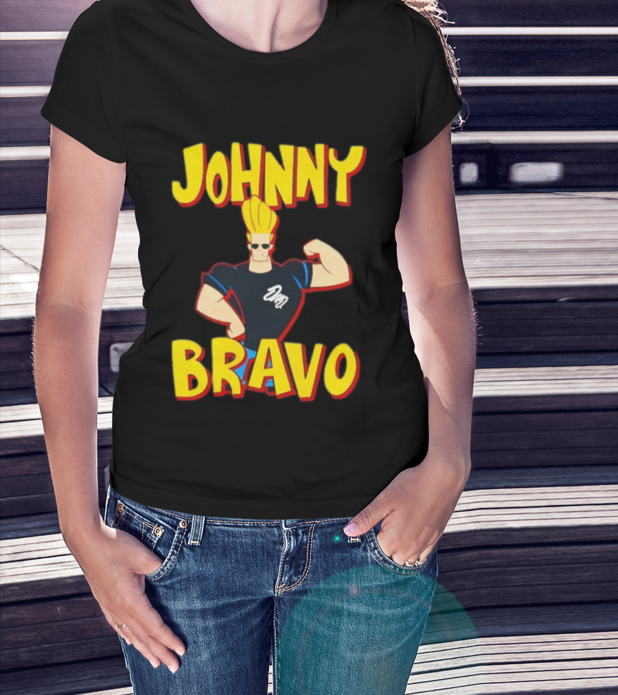 Johnny Bravo Cartoon Classic Character Pose T-Shirt