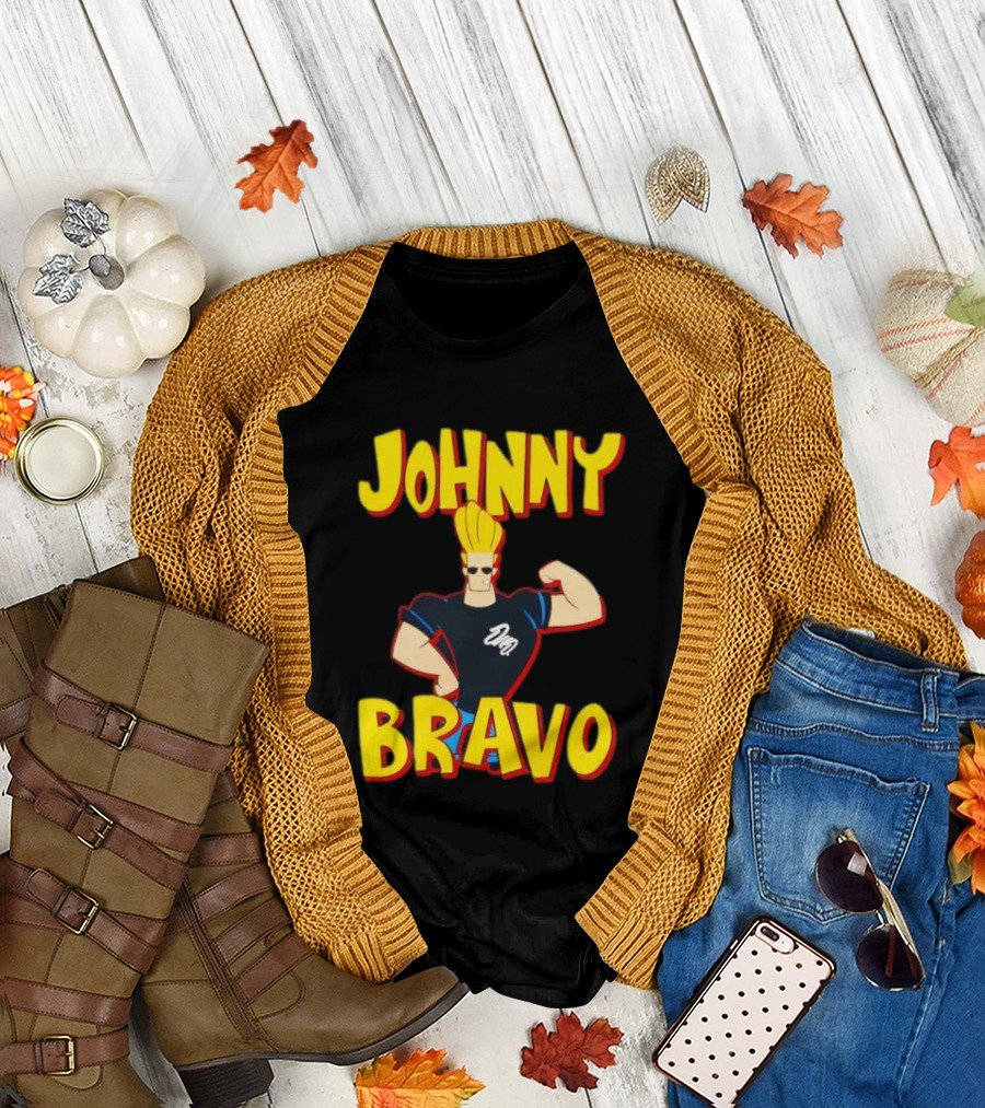 Johnny Bravo Cartoon Classic Character Pose T-Shirt