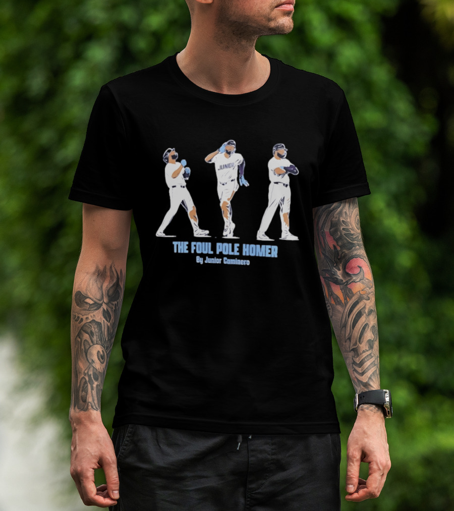 Junior Caminero The Foul Pole Homer Tampa Bay Rays T-Shirt