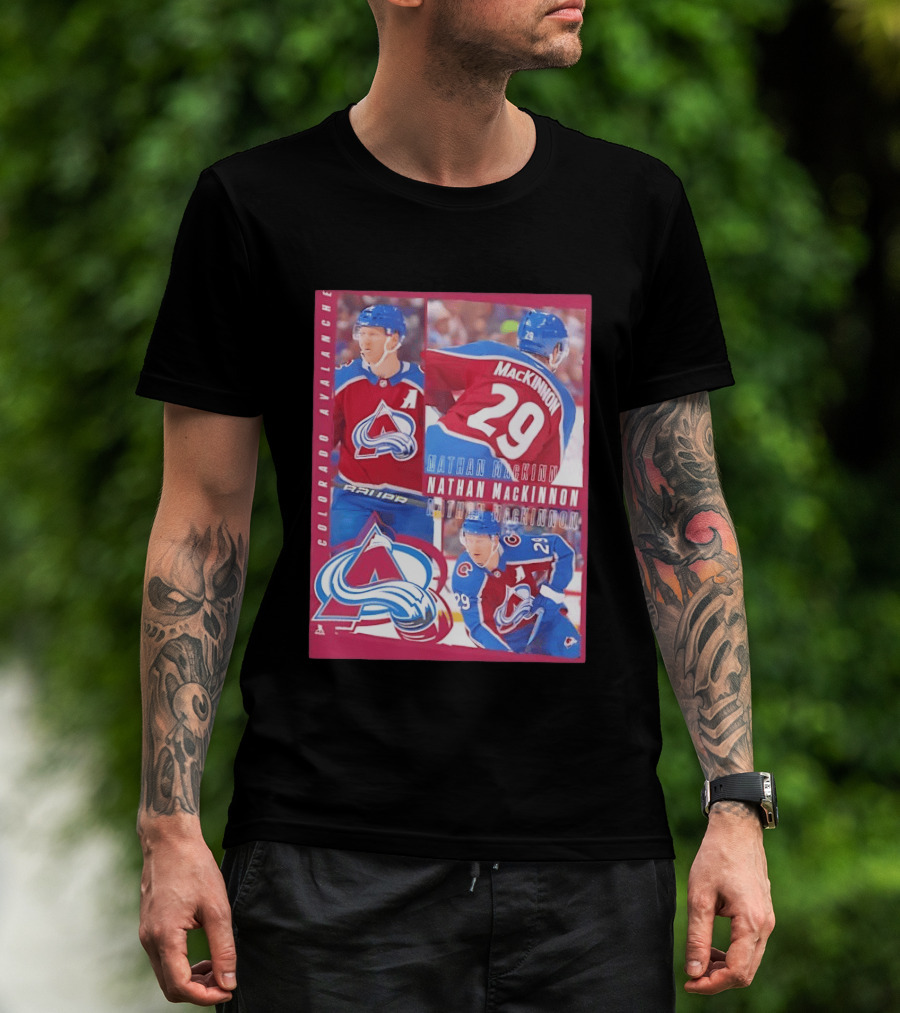 Colorado Avalanche Nathan MacKinnon 29 All For One T-Shirt