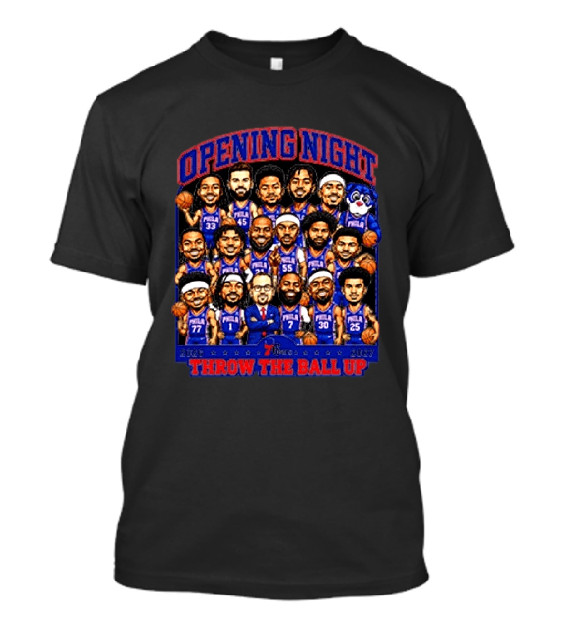 Opening Night Philadelphia Basketball 2026 2027 Throw The Ball Up T-Shirt