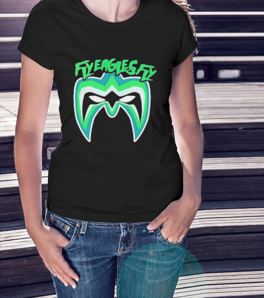 Philadelphia Eagles Fly Eagles Fly Warrior Mask T-Shirt