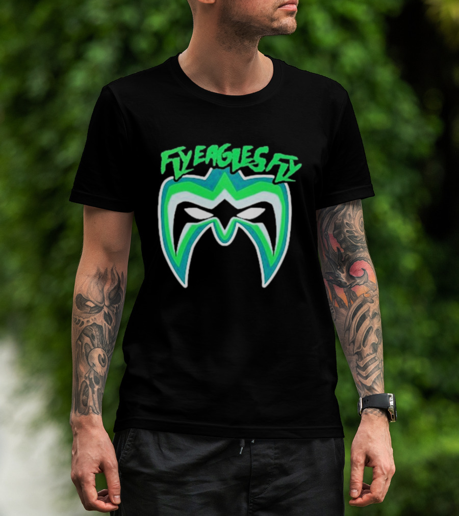 Philadelphia Eagles Fly Eagles Fly Warrior Mask T-Shirt