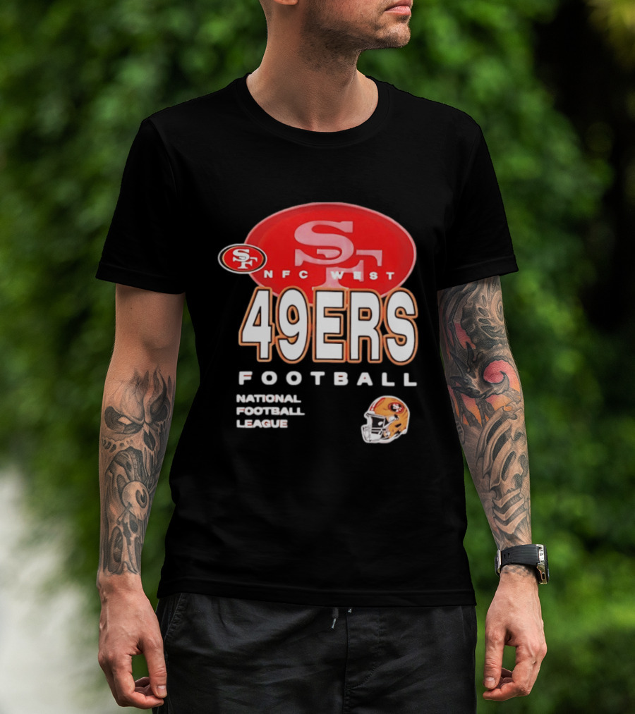 San Francisco 49ers NFC West Football National Football League 49ers Helmet T-Shirt