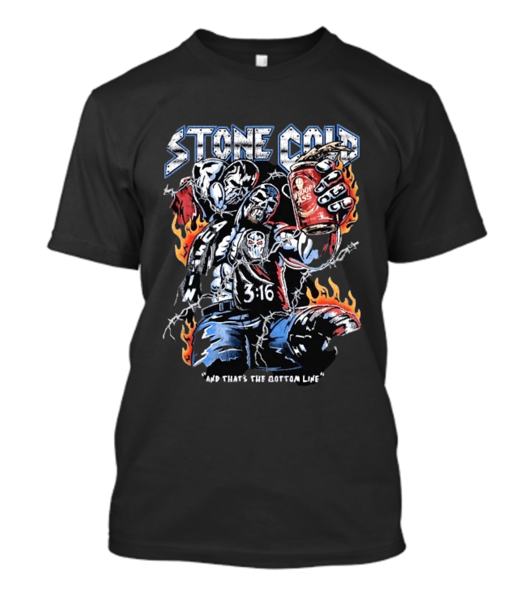 Stone Cold 3:16 And That's The Bottom Line Warren Lotas T-Shirt