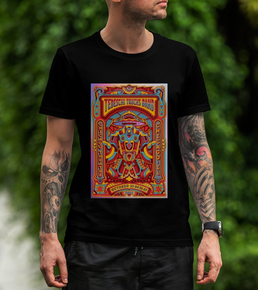 Tedeschi Trucks Band Chicago Theatre IL October 23 24 26 27 2026 Vibrant Show T-Shirt