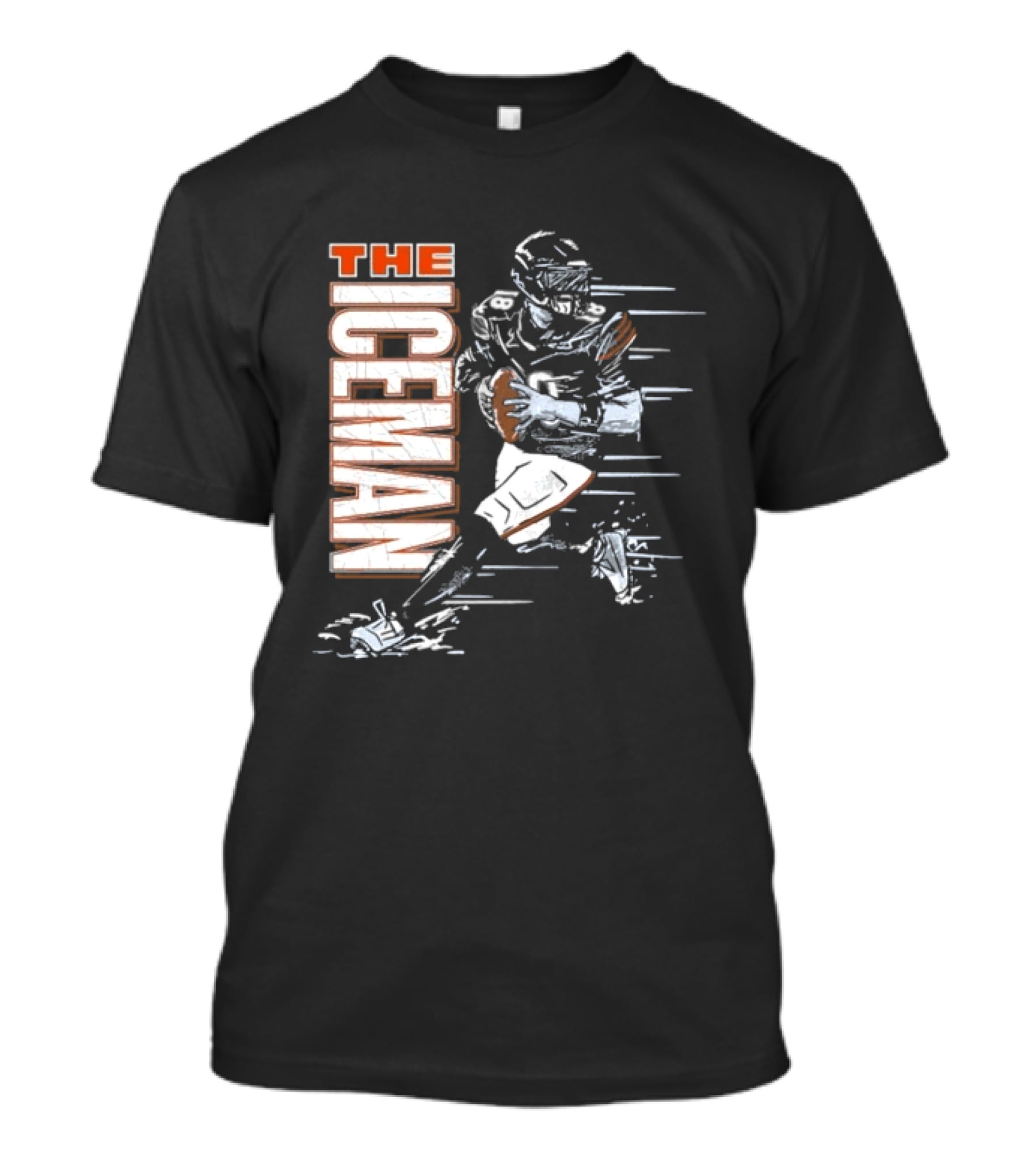 The Iceman Caleb Williams Chicago Bears Football Player Action T-Shirt