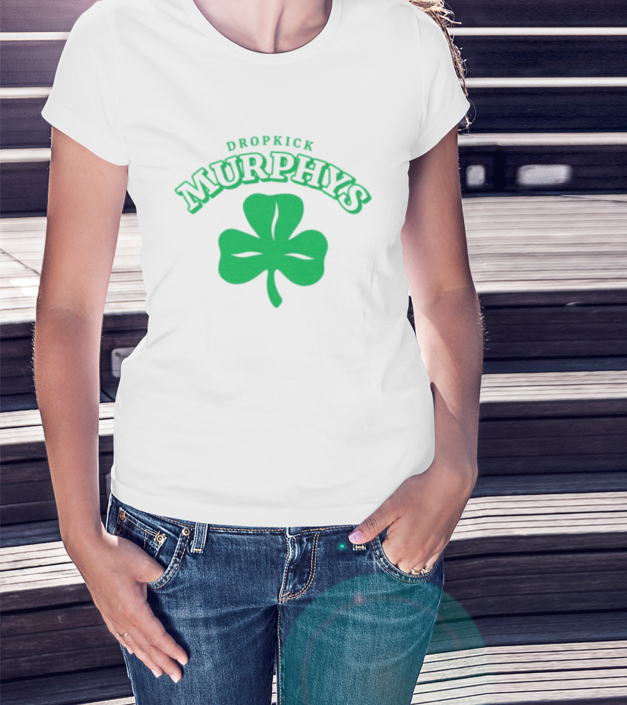 Dropkick Murphys Shamrock Symbol With Band Name T-Shirt