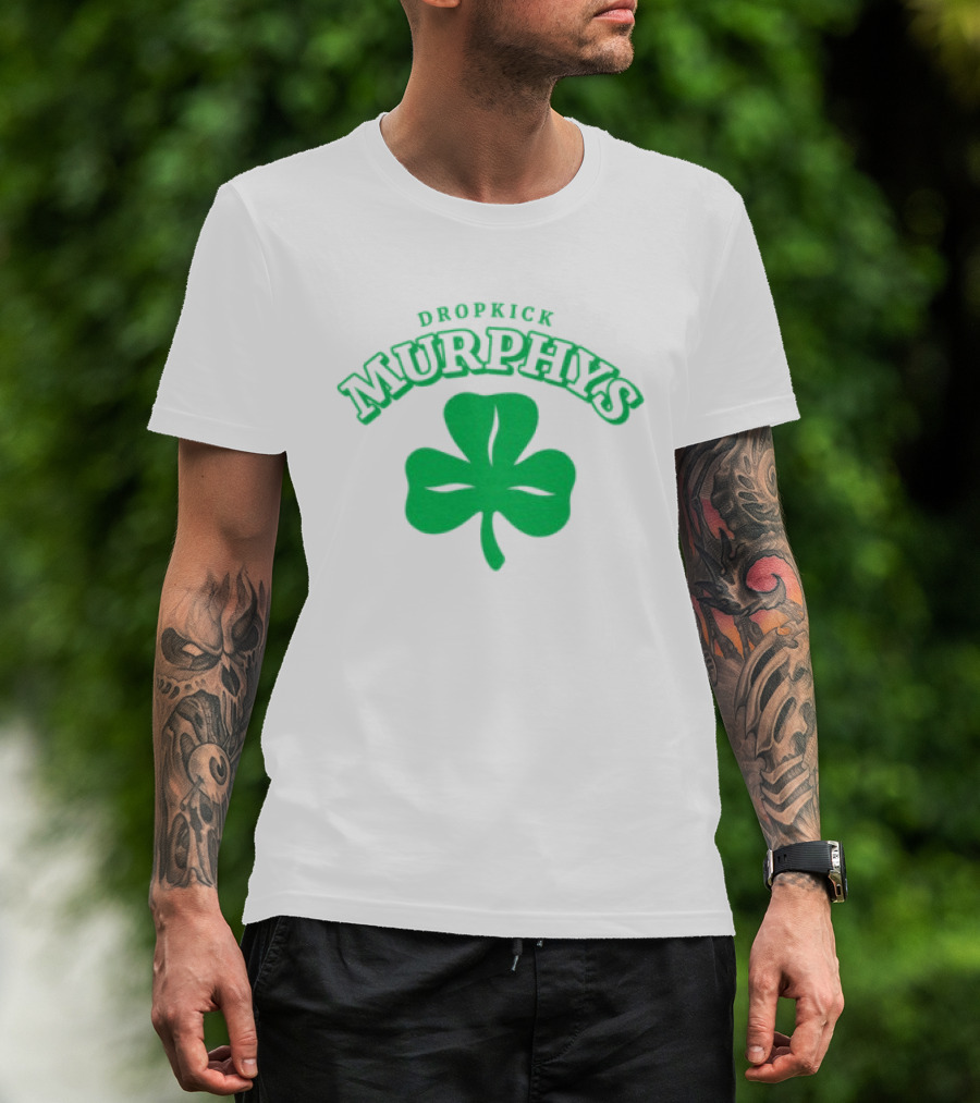 Dropkick Murphys Shamrock Symbol With Band Name T-Shirt