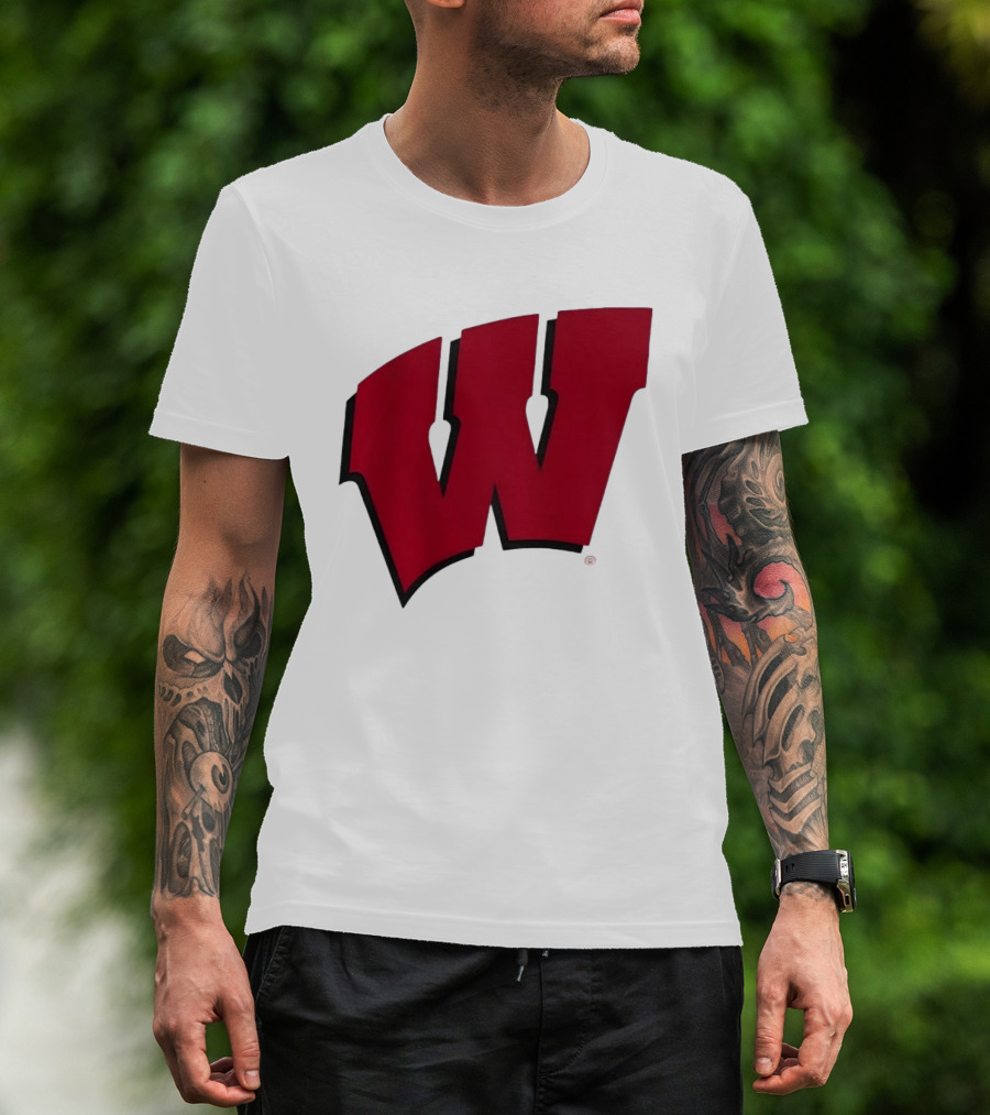 Wisconsin Badgers Red Motion W T-Shirt