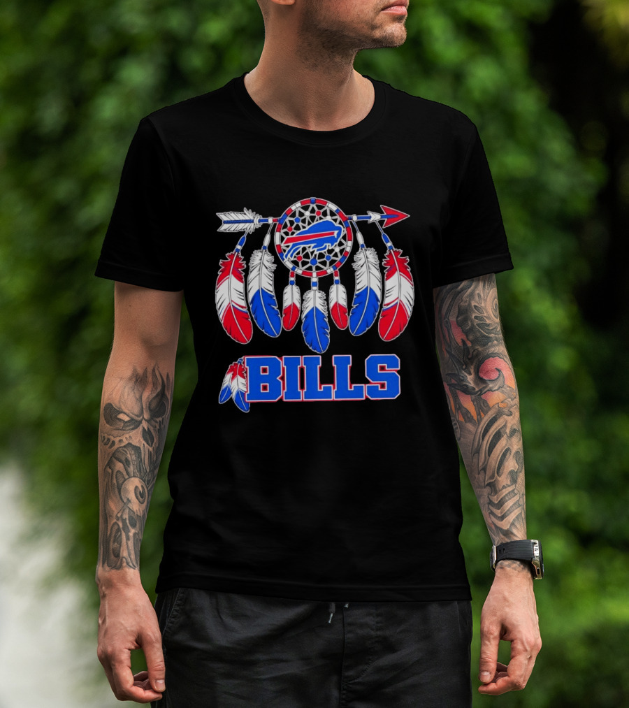 Buffalo Bills Dreamcatcher Feather Football Iconic Team Spirit T-Shirt