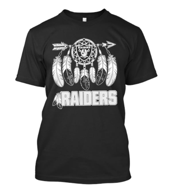Las Vegas Raiders Arrowhead Dreamcatcher Feathers T-Shirt