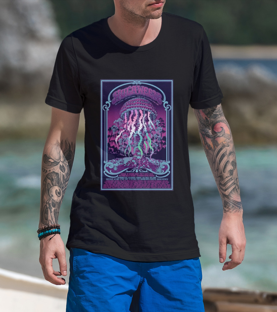 Hulaween Spirit Of The Suwannee Music Park 2026 Jellyfish October 26 29 Lineup Featuring The String Cheese Incident T-Shirt