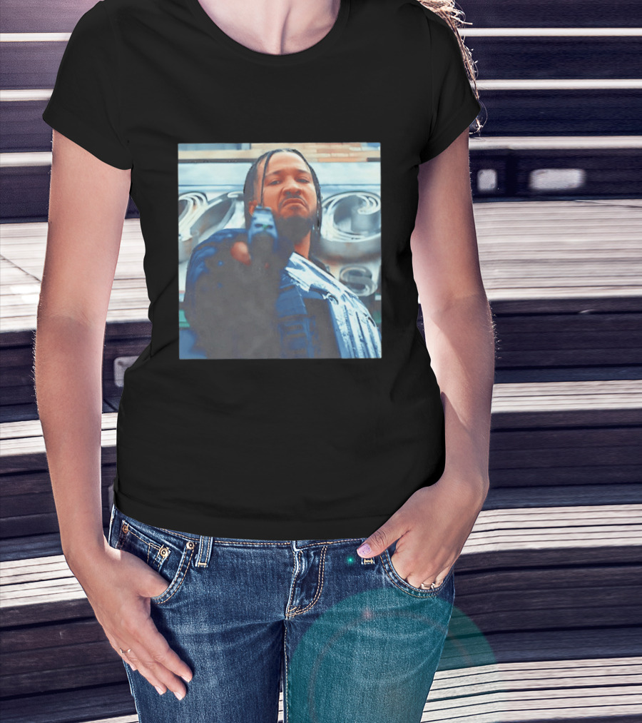 New York Knicks Jalen Brunson With Gun T-Shirt