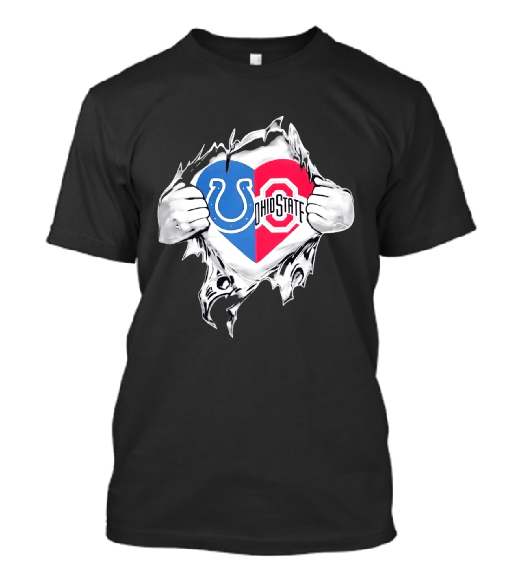 Indianapolis Colts Ohio State Heart Logo Fan T-Shirt