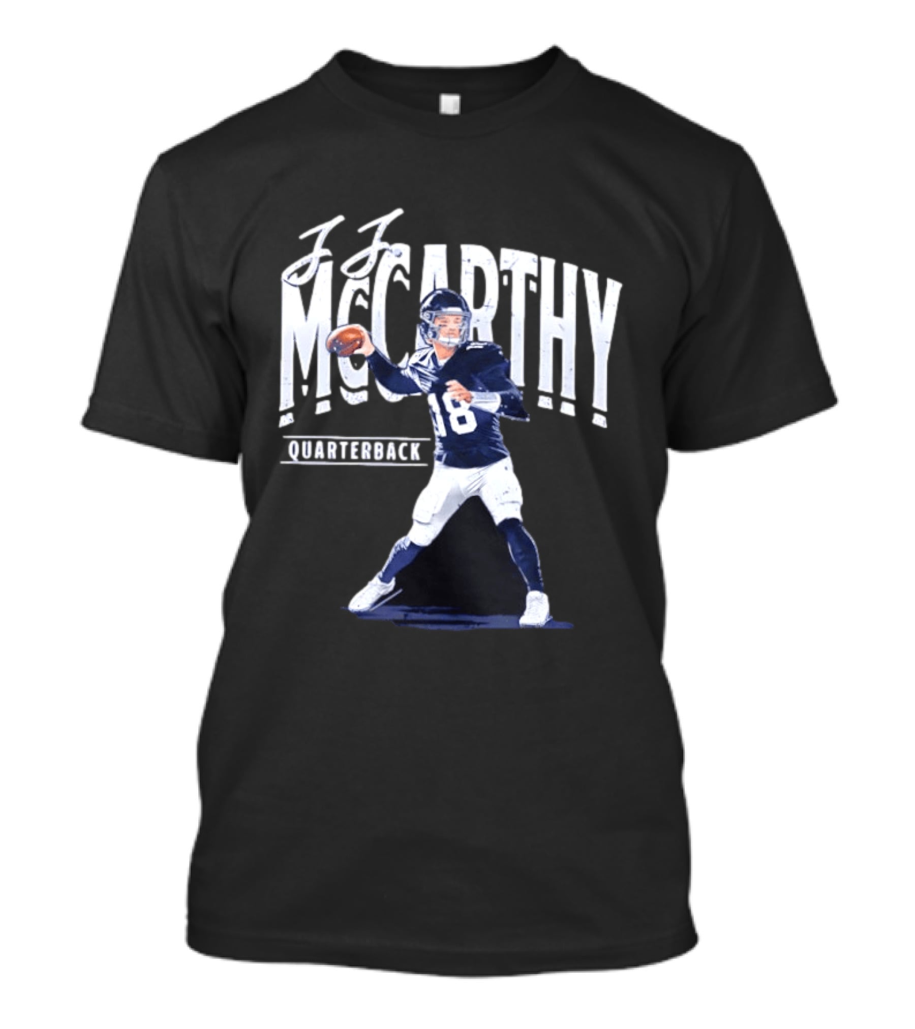 J.J. McCarthy Quarterback 18 Football Player T-Shirt