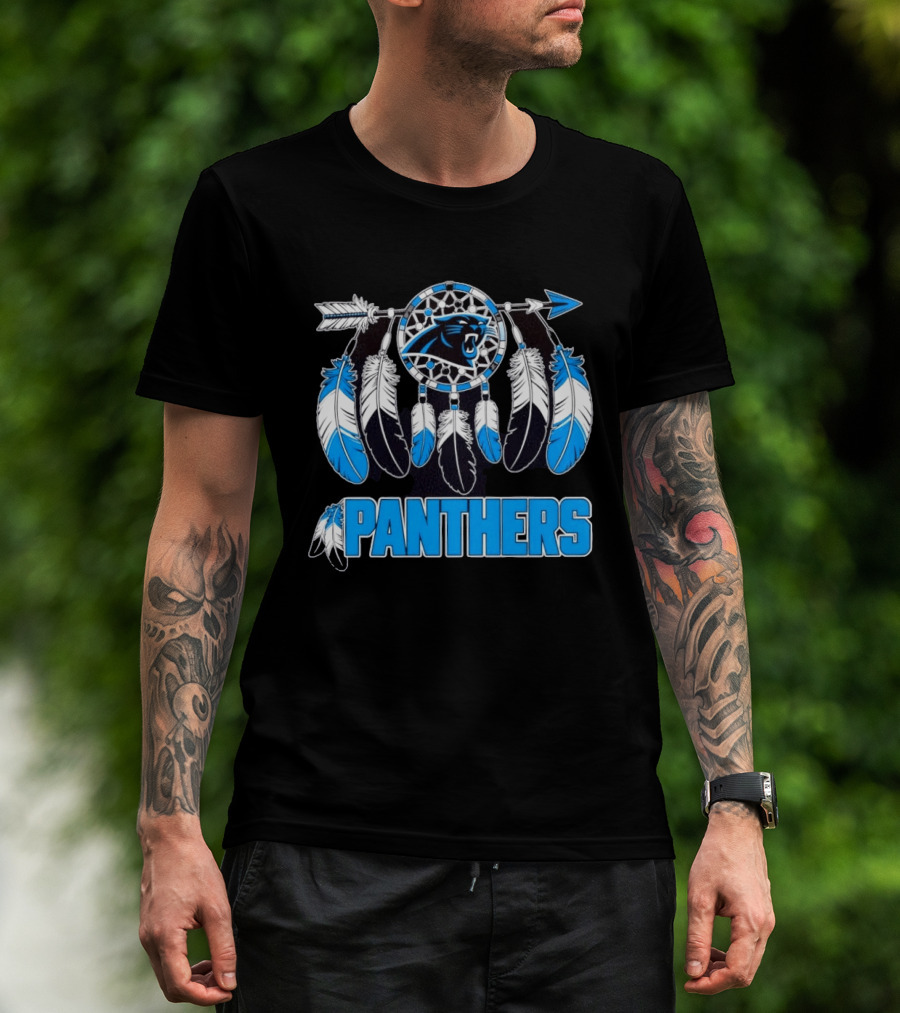 Panthers Dreamcatcher Feather Arrow T-Shirt